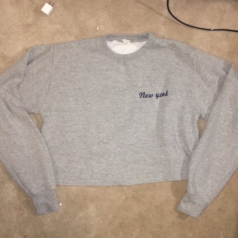 New York  brandy cropped sweater